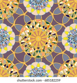 Abstract color seamless pattern for new background.
