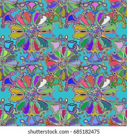 Abstract color seamless pattern for new background.