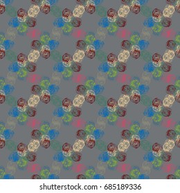Abstract color seamless pattern for new background.
