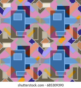 Abstract color seamless pattern for new background.