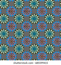 Abstract color seamless pattern for new background.