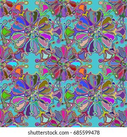 Abstract color seamless pattern for new background.