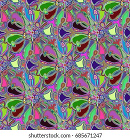 Abstract color seamless pattern for new background.