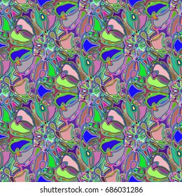 Abstract color seamless pattern for new background.