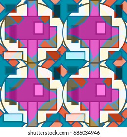 Abstract color seamless pattern for new background.