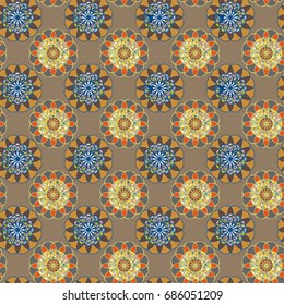 Abstract color seamless pattern for new background.