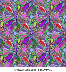 Abstract color seamless pattern for new background.