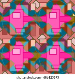 Abstract color seamless pattern for new background.