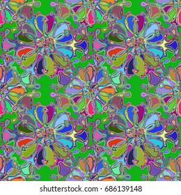 Abstract color seamless pattern for new background.