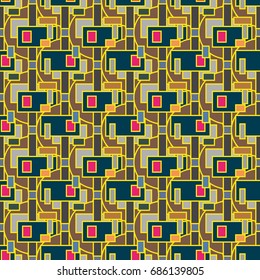Abstract color seamless pattern for new background.