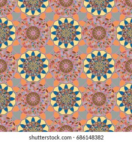 Abstract color seamless pattern for new background.