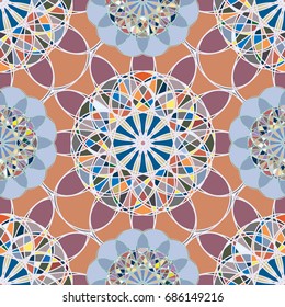 Abstract color seamless pattern for new background.