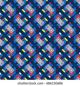 Abstract color seamless pattern for new background.