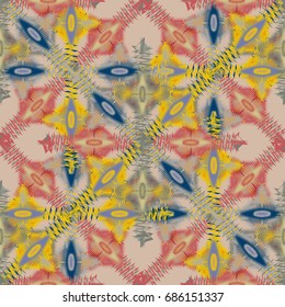 Abstract color seamless pattern for new background.
