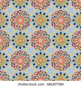 Abstract color seamless pattern for new background.