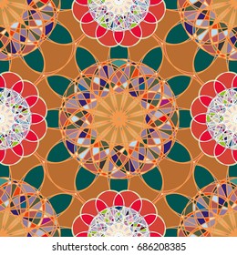 Abstract color seamless pattern for new background.