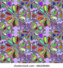 Abstract color seamless pattern for new background.