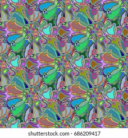 Abstract color seamless pattern for new background.