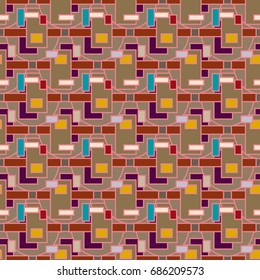 Abstract color seamless pattern for new background.