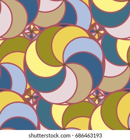 Abstract color seamless pattern for new background.