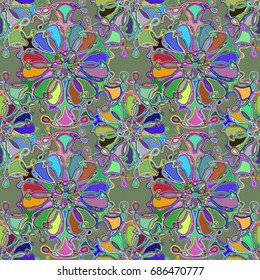Abstract color seamless pattern for new background.
