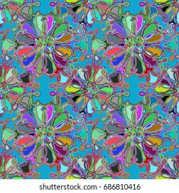 Abstract color seamless pattern for new background.