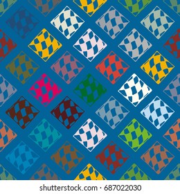 Abstract color seamless pattern for new background.