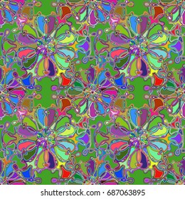 Abstract color seamless pattern for new background.