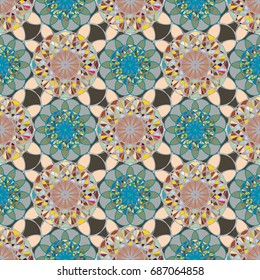 Abstract color seamless pattern for new background.
