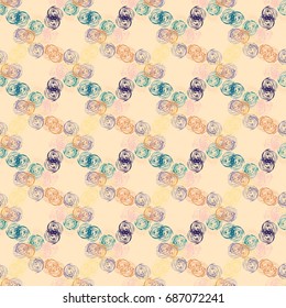 Abstract color seamless pattern for new background.