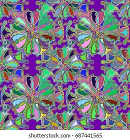 Abstract color seamless pattern for new background.