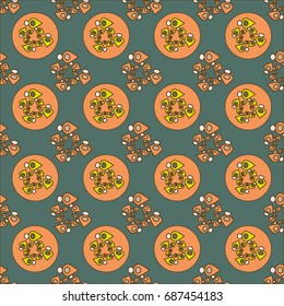 Abstract color seamless pattern for new background.
