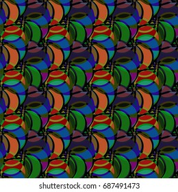 Abstract color seamless pattern for new background.