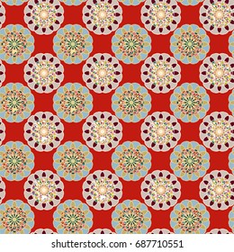 Abstract color seamless pattern for new background.