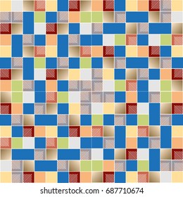 Abstract color seamless pattern for new background.