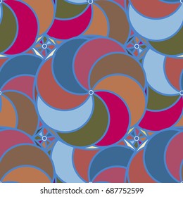 Abstract color seamless pattern for new background.