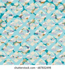 Abstract color seamless pattern for new background.