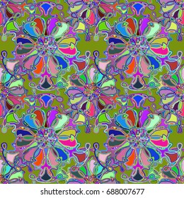 Abstract color seamless pattern for new background.