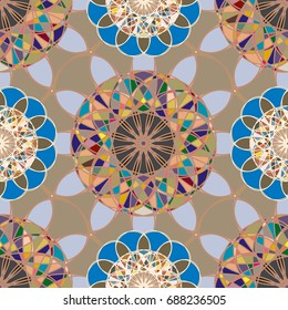 Abstract color seamless pattern for new background.