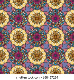 Abstract color seamless pattern for new background.