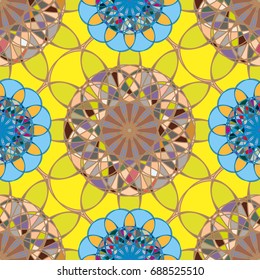 Abstract color seamless pattern for new background.