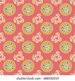 Abstract color seamless pattern for new background.