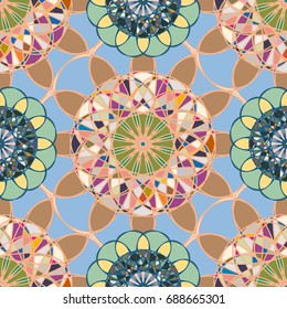 Abstract color seamless pattern for new background.