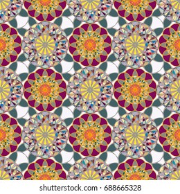 Abstract color seamless pattern for new background.