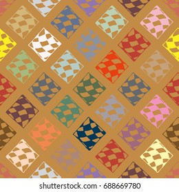 Abstract color seamless pattern for new background.