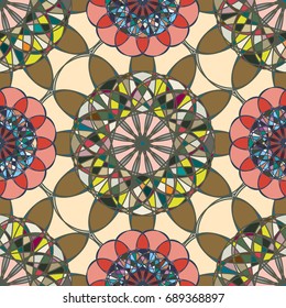 Abstract color seamless pattern for new background.