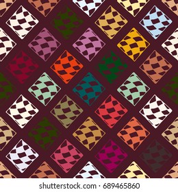 Abstract color seamless pattern for new background.