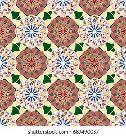 Abstract color seamless pattern for new background.