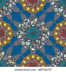 Abstract color seamless pattern for new background.