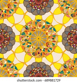 Abstract color seamless pattern for new background.